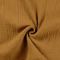 Double gaze caramel - La boite à tissus