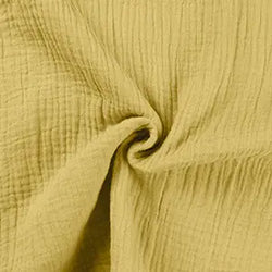 Double gaze jaune - La boite à tissus
