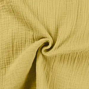 Double gaze jaune - La boite à tissus