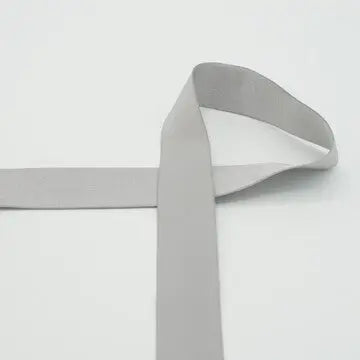Elastique tissé satiné argent 30 mm - La boite à tissus