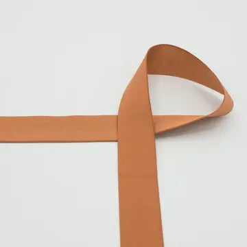 Elastique tissé satiné cognac 30 mm - La boite à tissus