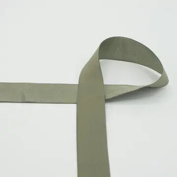 Elastique tissé satiné khaki 30 mm - La boite à tissus