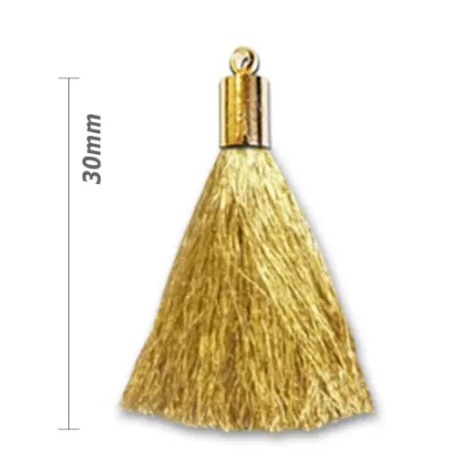 Floche Déco 30 mm tête Laiton - La boite à tissus