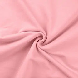 French terry sweat uni baby rose - La boite à tissus
