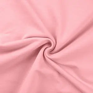 French terry sweat uni baby rose - La boite à tissus