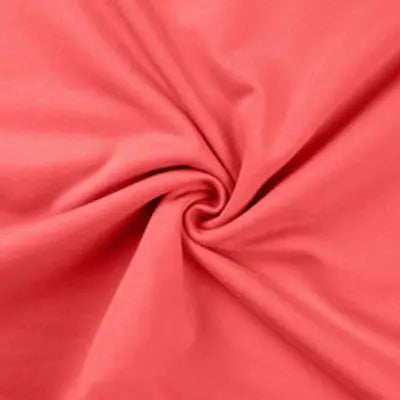 French terry uni corail - La boite à tissus