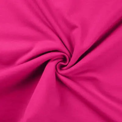 French terry  uni fuchsia - La boite à tissus