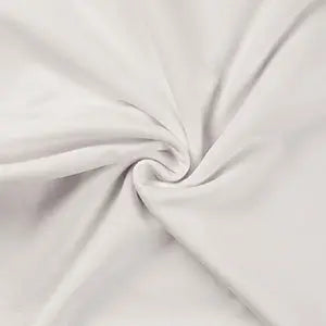 French terry sweat uni blanc - La boite à tissus