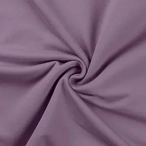 French terry uni lilas poussiéreux - La boite à tissus