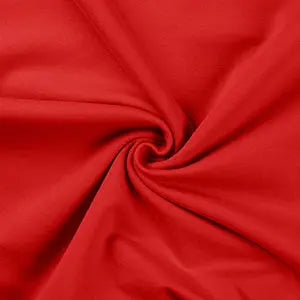 French terry sweat uni rouge - La boite à tissus