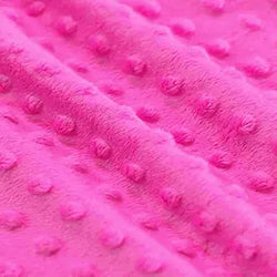 Minky fuchsia - La boite à tissus