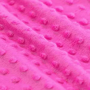 Minky fuchsia - La boite à tissus