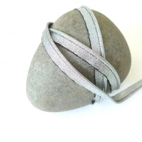 Passepoil Lurex Vieux Argent  10 mm - La boite à tissus