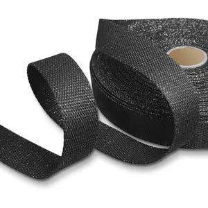 Sangle coton pour sacs  lurex noir/argent - La boite à tissus