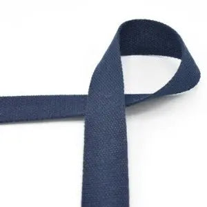 Sangle coton pour sacs marine 30 mm - La boite à tissus