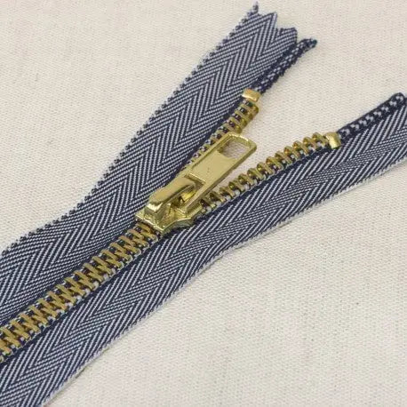 Tirette  Jeans 8 cm - La boite à tissus