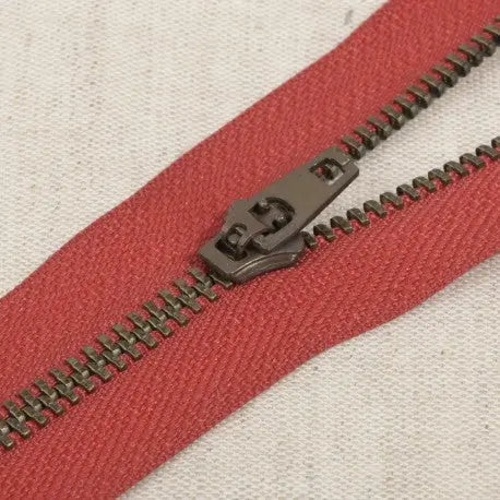Tirette Metal 5 Bronze Non Séparable 8 cm - La boite à tissus