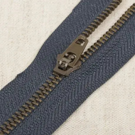 Tirette Metal 5 Bronze Non Séparable 8 cm - La boite à tissus