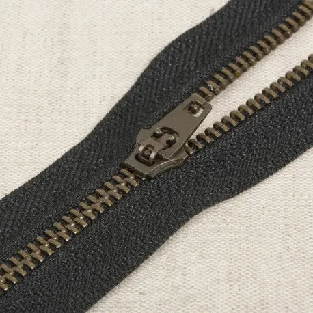 Tirette Metal 5 Bronze Non Séparable 8 cm - La boite à tissus