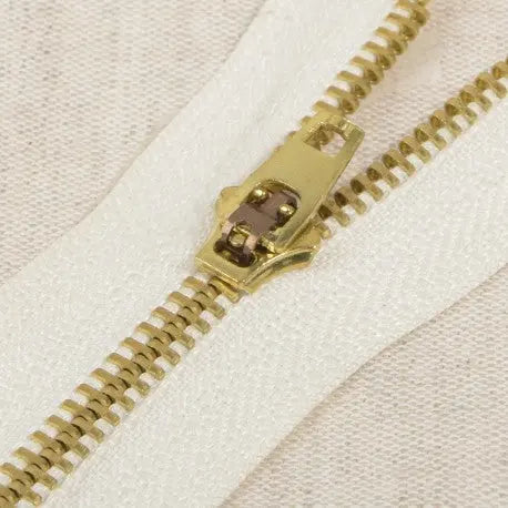 Tirette Metal 5 Bronze Non Séparable 8 cm - La boite à tissus