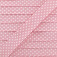 Biais à pois light rose 18 mm - La boite à tissus