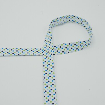 Biais à pois multi 18 mm fond écru v5 - La boite à tissus