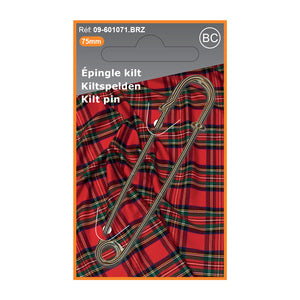 Epingle kilt 75 mm bronze - La boite à tissus