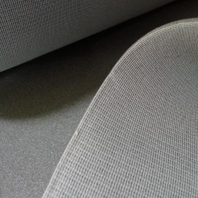 Mousse grise sur résille - La boite à tissus